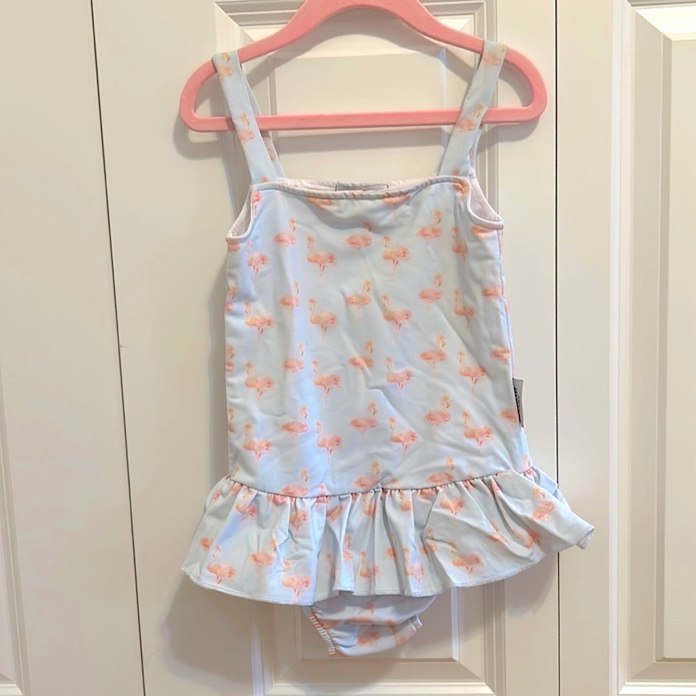 Nantucket Kids flamingo bathing suit size 5T